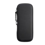 Platypus Black Hex leatherette golf organizer case front view with textured hexagon pattern