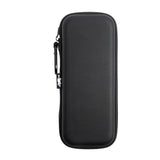 Platypus Black Hex leatherette golf organizer case front view with textured hexagon pattern